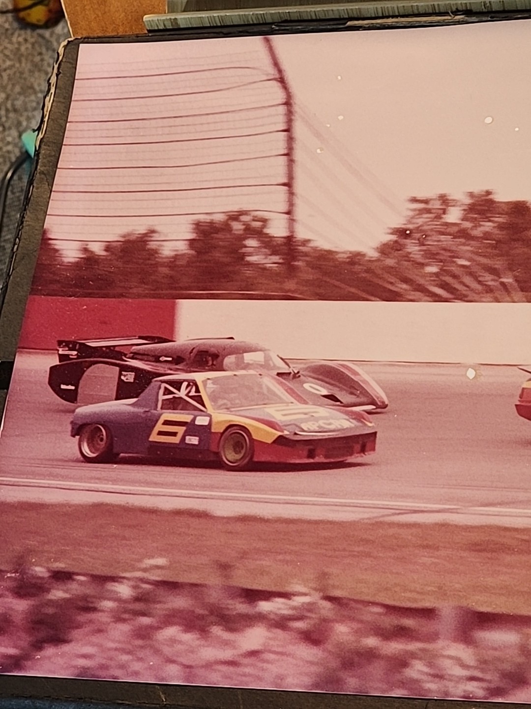 Vintage De Tomaso Pantera Race Photograph 14×11″ Kodak Print Fantasy Racing Pic