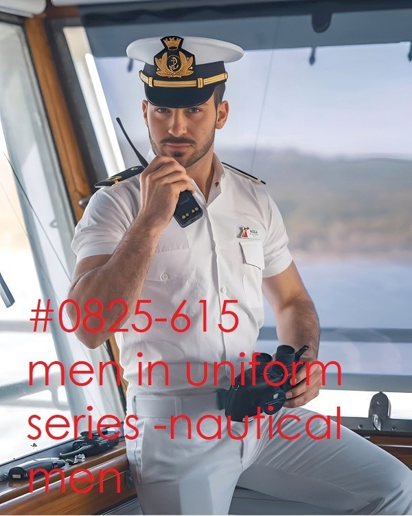 MALE PORTRAIT #0825-615-men in uniform -nautical men -free shipping in usa