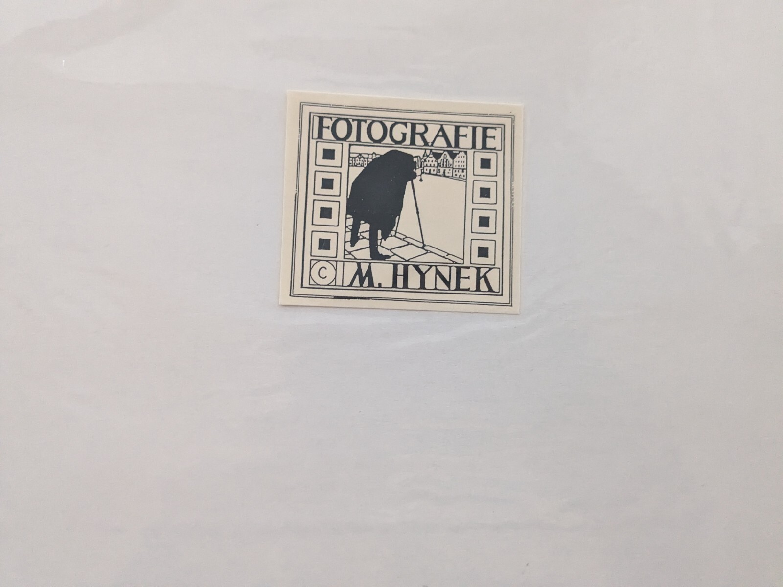 M. Hynek Photo Print Signed Prague Czech Republic