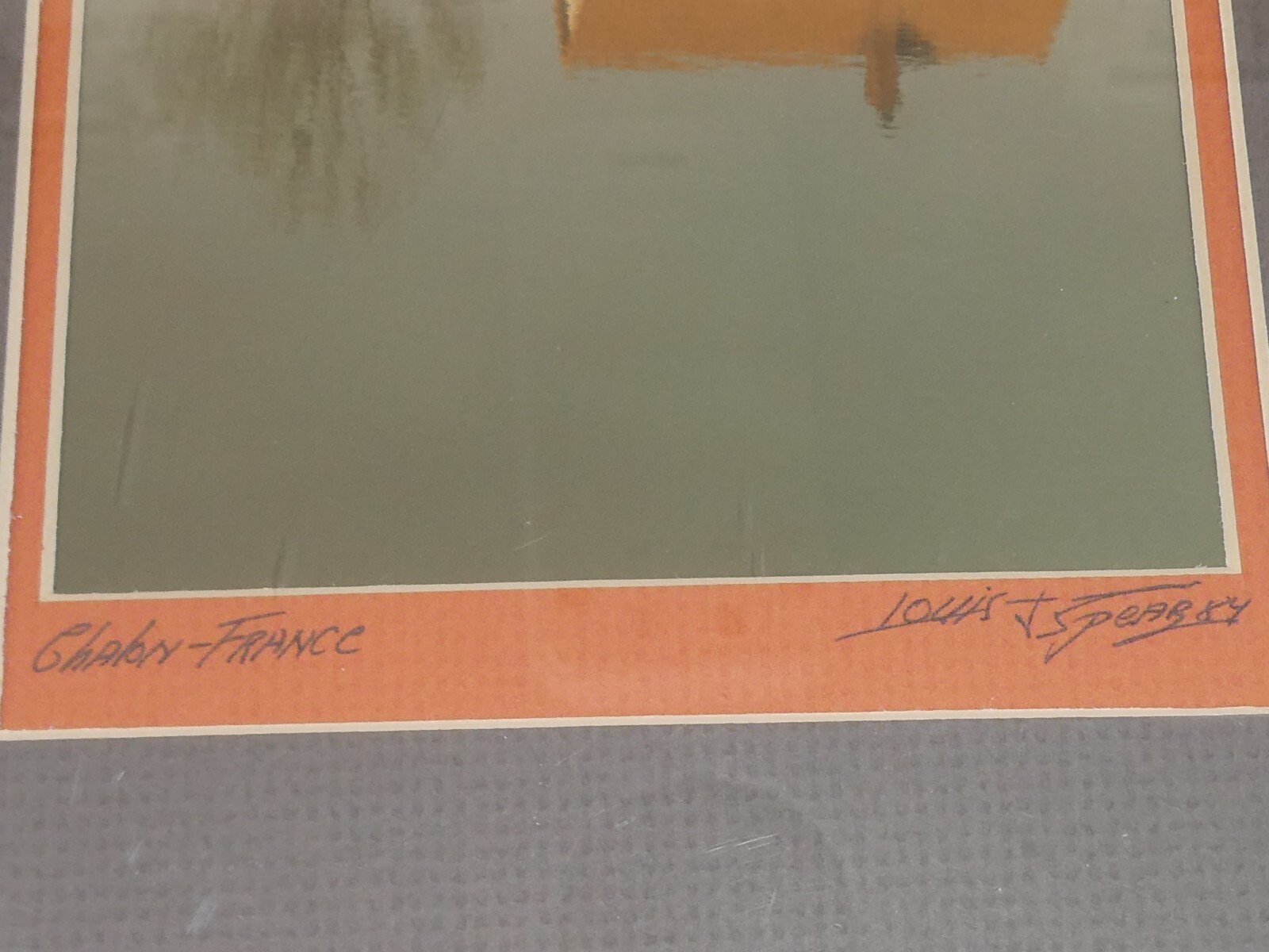 VINTAGE ART PHOTO SIGNED BY LOUIS J. SPEAR 1984 CHALON-FRANCE FRAMED
