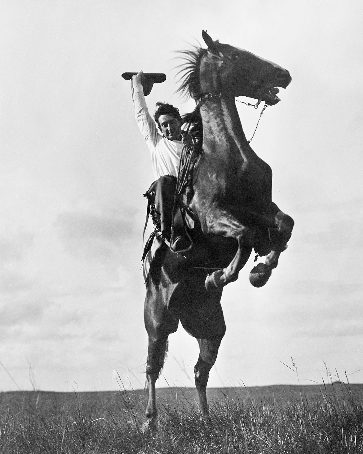 Plunging Bronco (1909) 8″x10″ Cowboy Print Erwin Smith Photograph western