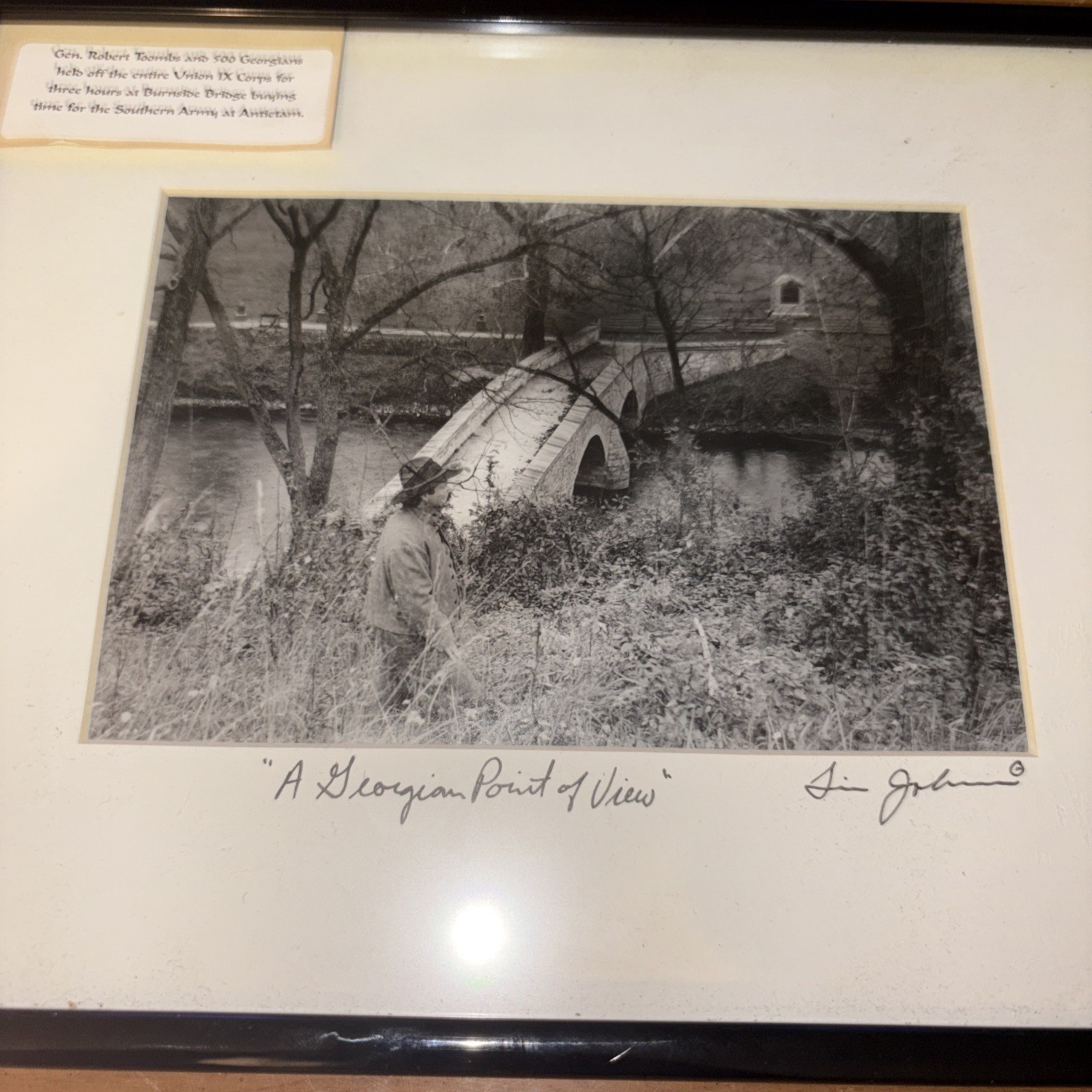 Tim Johnson Photography Civil War Ghosts – Signed Framed & Matted – FORT BURNHAM