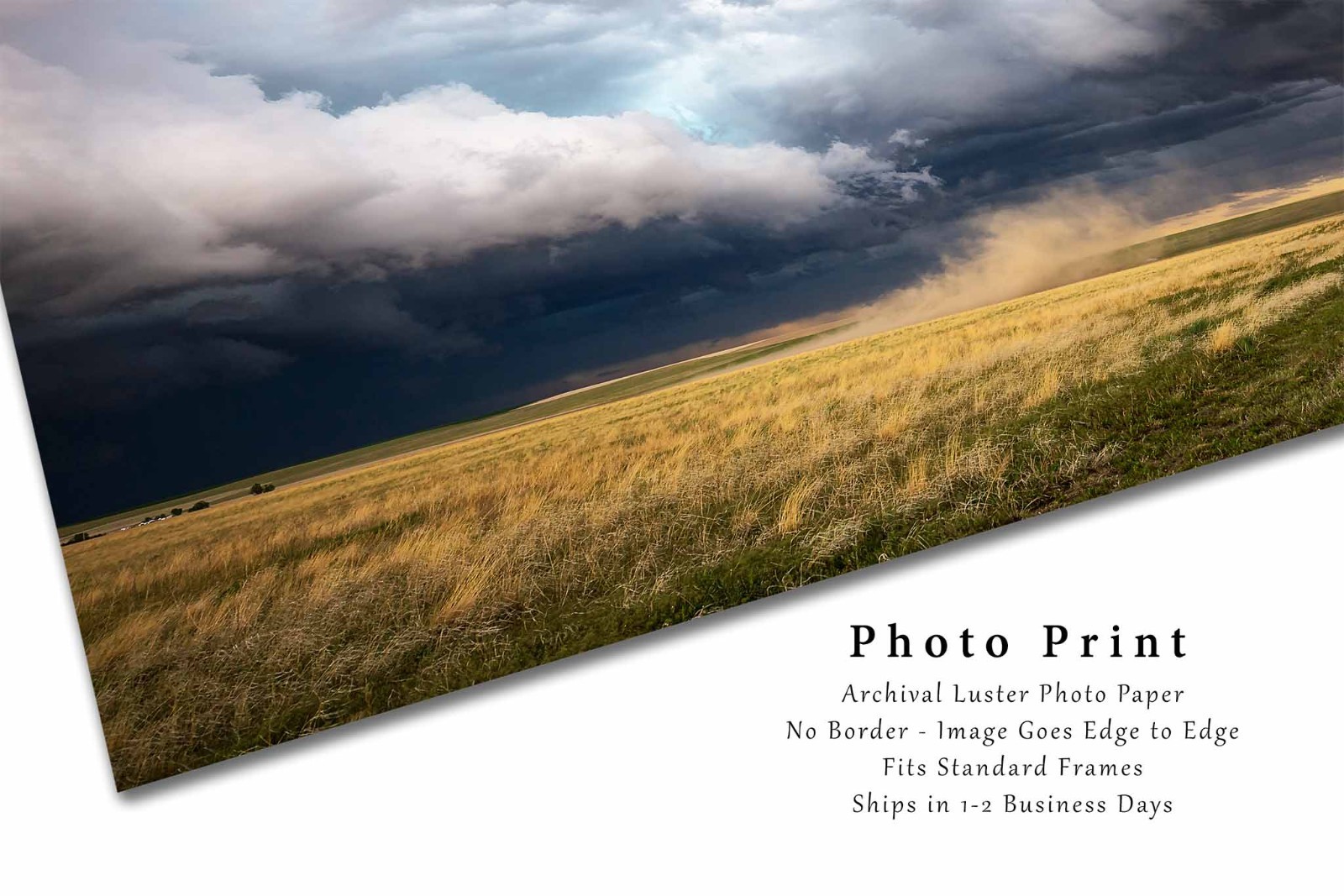 Weather Photography Print – Storm Pushing Up Dust in Colorado Thunderstorm Photo