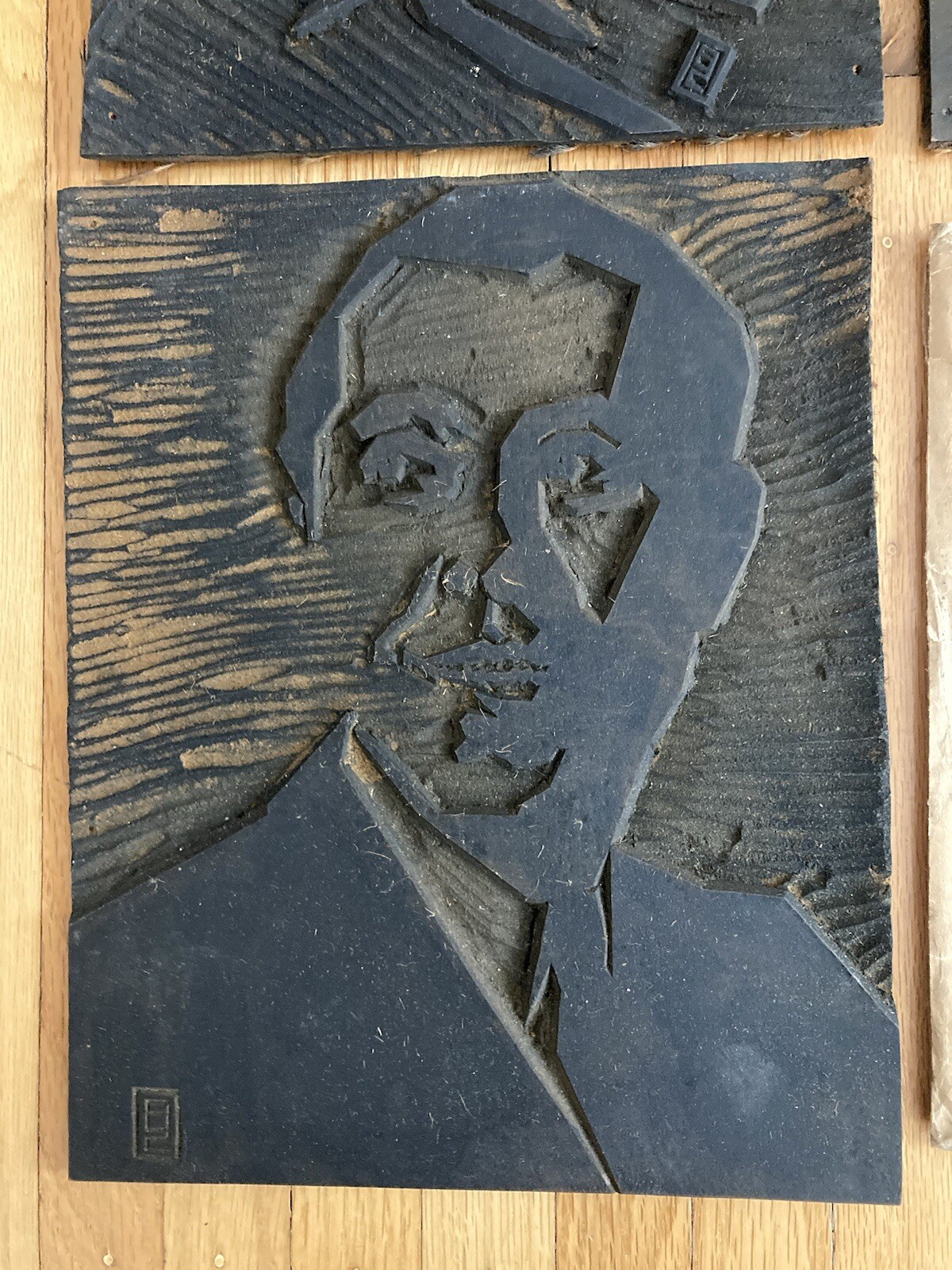 3 Lejaren Hiller ￼Sr 1937 Linoleum Cut Carved Art Block Print Press Photograph ￼