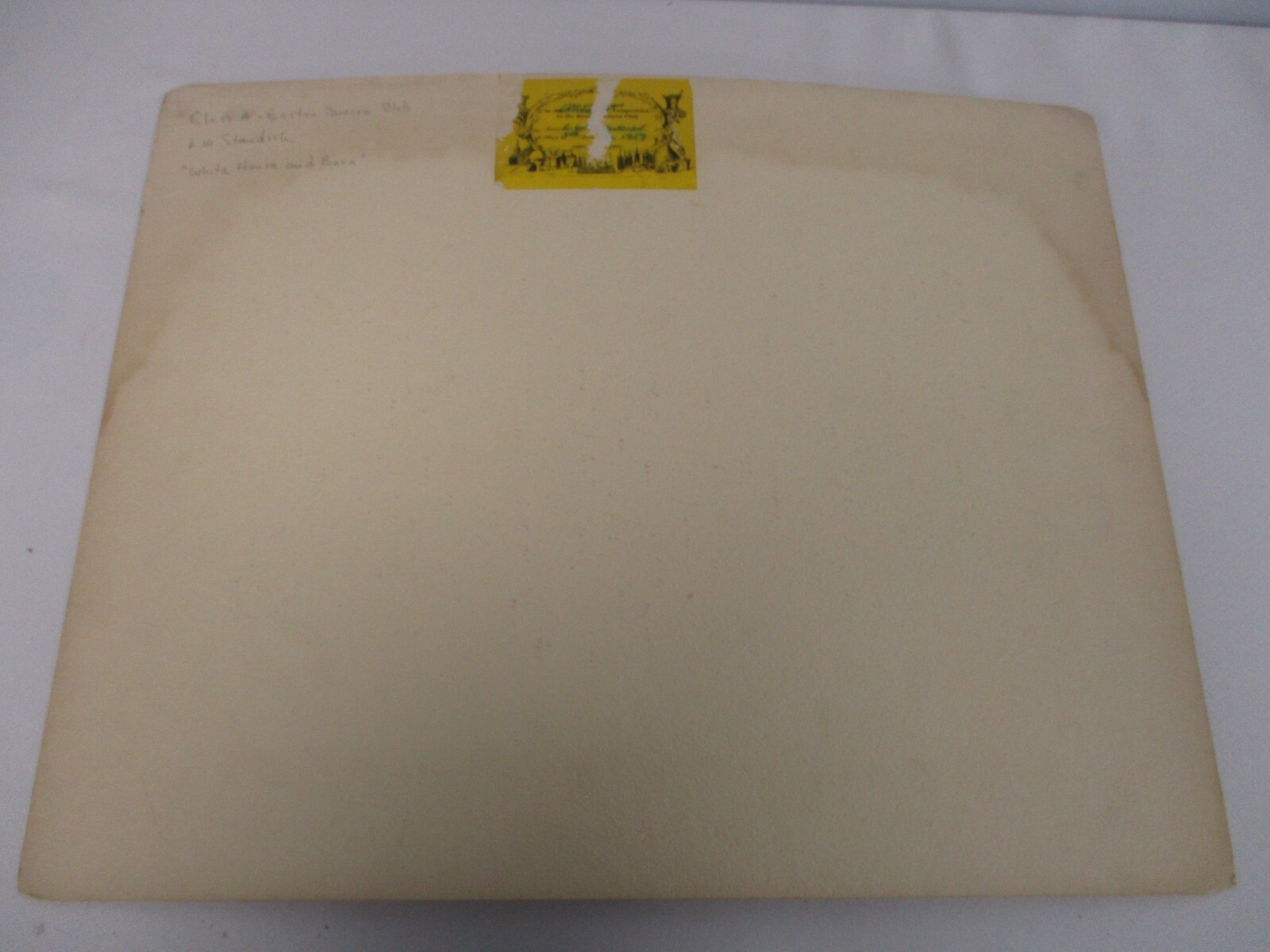L WHITNEY STANDISH PHOTOGRAPH WHITE HOUSE & BARN 1959 SIGNED BOSTON CAMERA CLUB