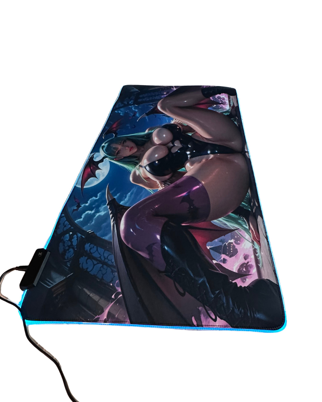 RBG Gaming Desk Mat- Morrigan Anime Computer Mats XL