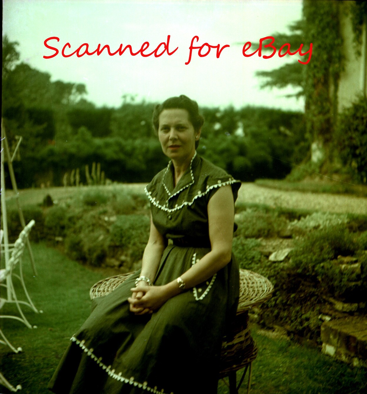 45 NEGATIVES IN ALBUM RICH COUPLE & BOYS AT HOME & GARDEN 1941-56 FASHIONS