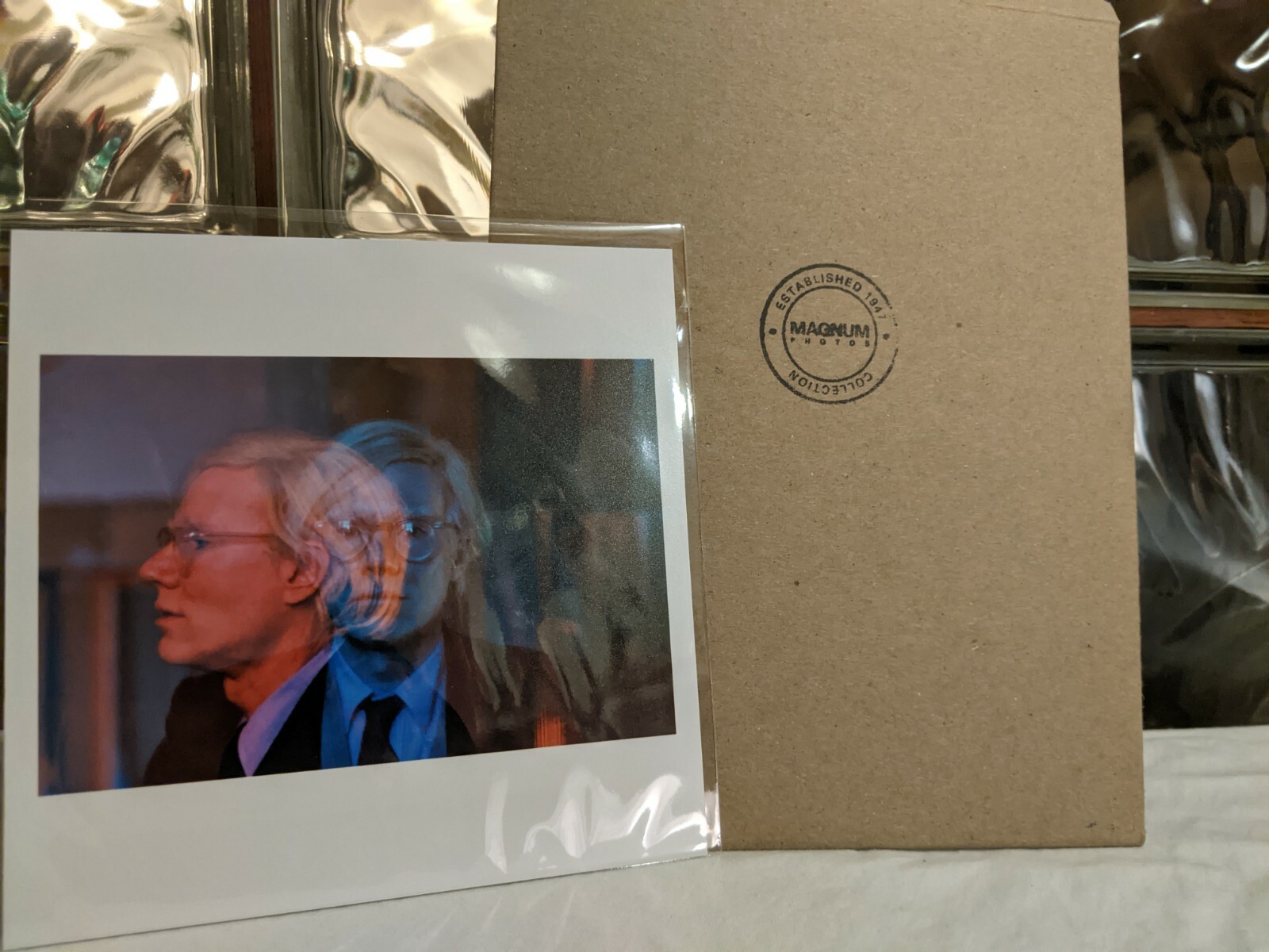 ICONIC Andy Warhol Portrait 1981- THOMAS HOEPKER 6″x6″ MAGNUM PRINT Signed Photo