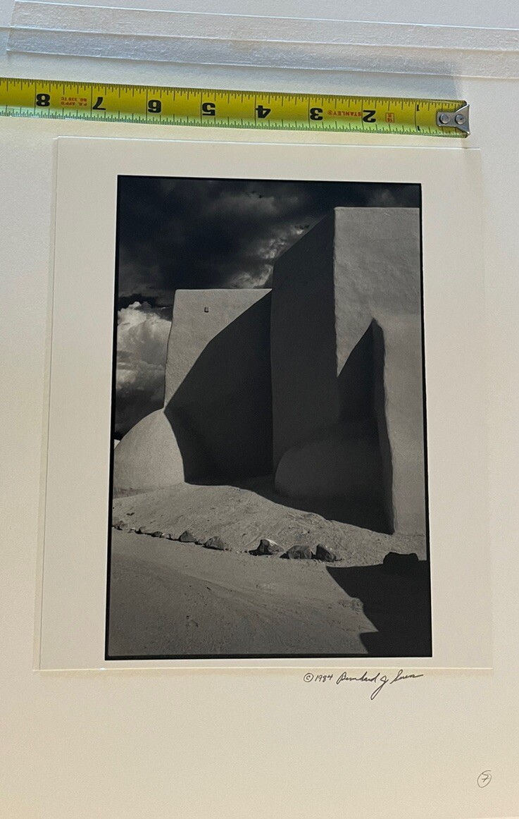 Signed Photo Bernhard J Suess 1984 New Mexico Church