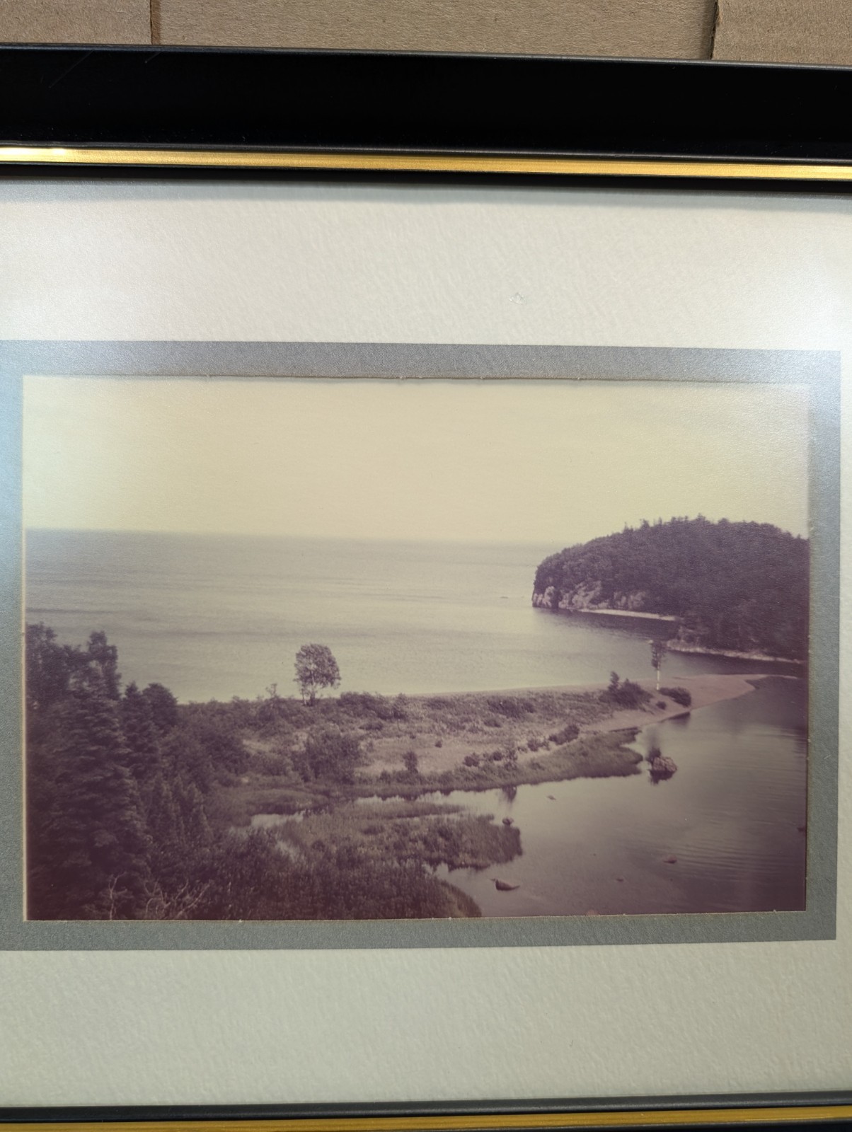 Vintage Diane Hartman North Shore Lake Superior Framed Photography Prints Set 2