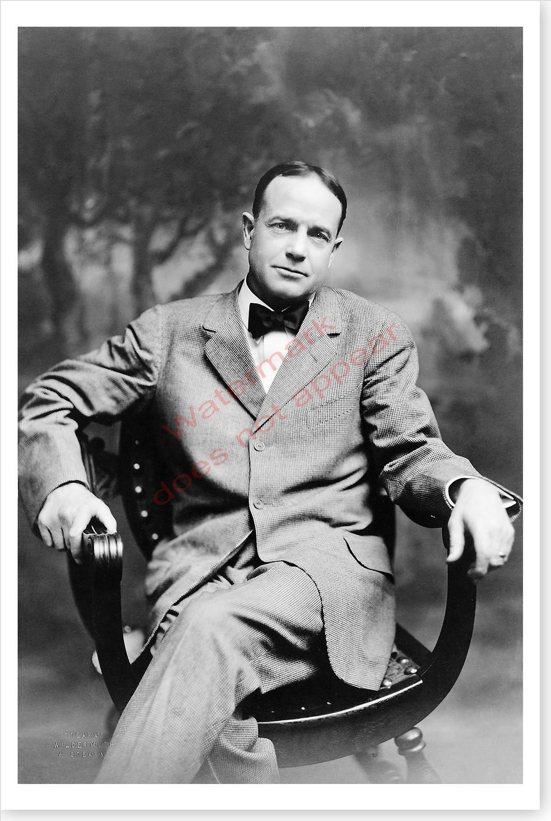 Evangelist Religious Baseball Player Billy Sunday Silver Halide Photo