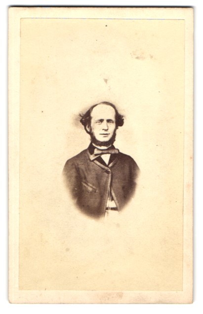 Photograph T. Clifford, Nottingham, English Gentleman in Suit with Bow Tie and Chi