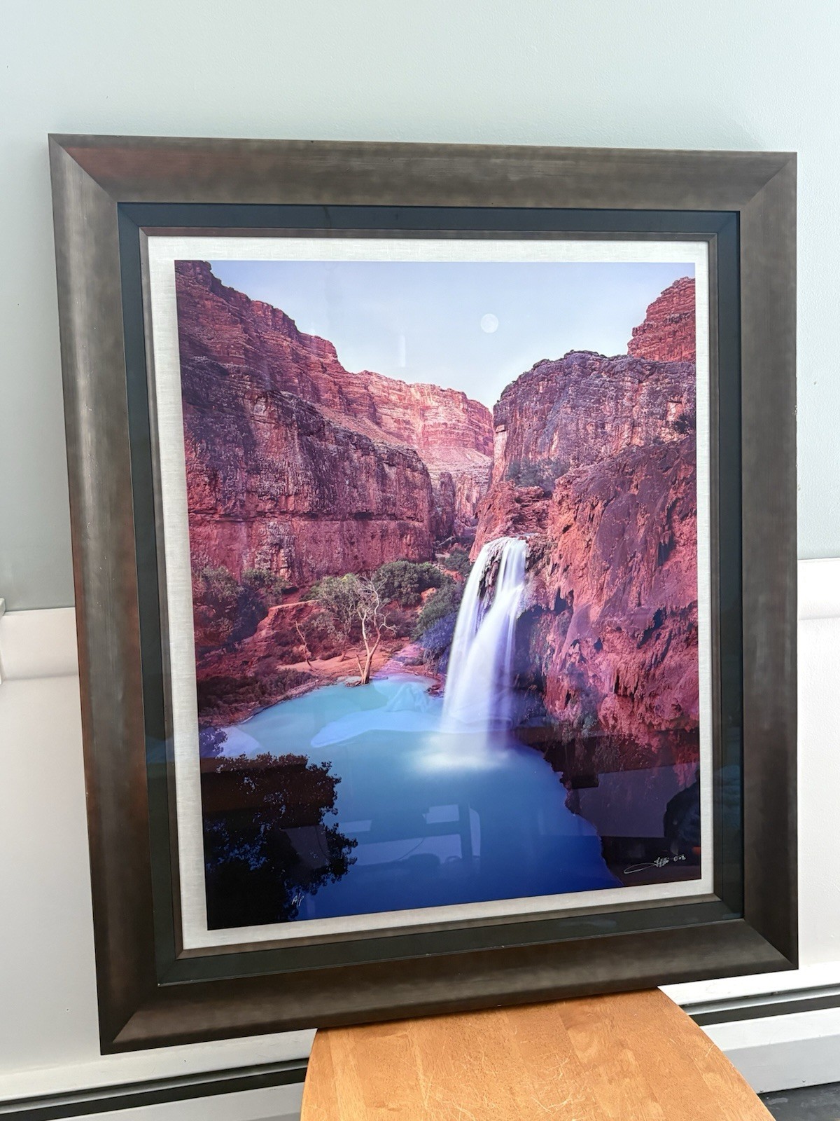 **Authenticated** Framed Photograph By Michael Fatali, Havasu Falls