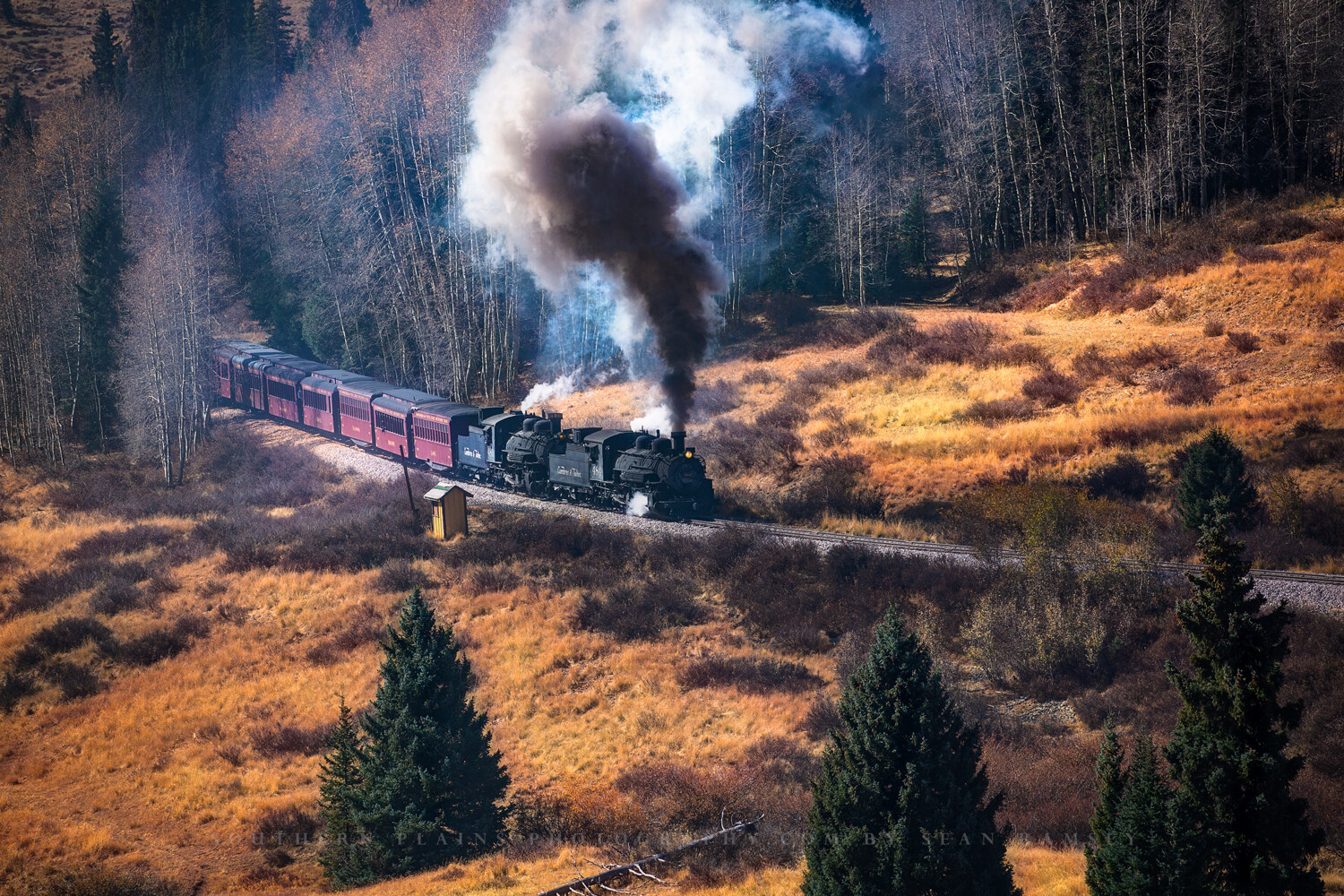 Railroad Wall Art Photography Print – Picture of Steam Train in Colorado