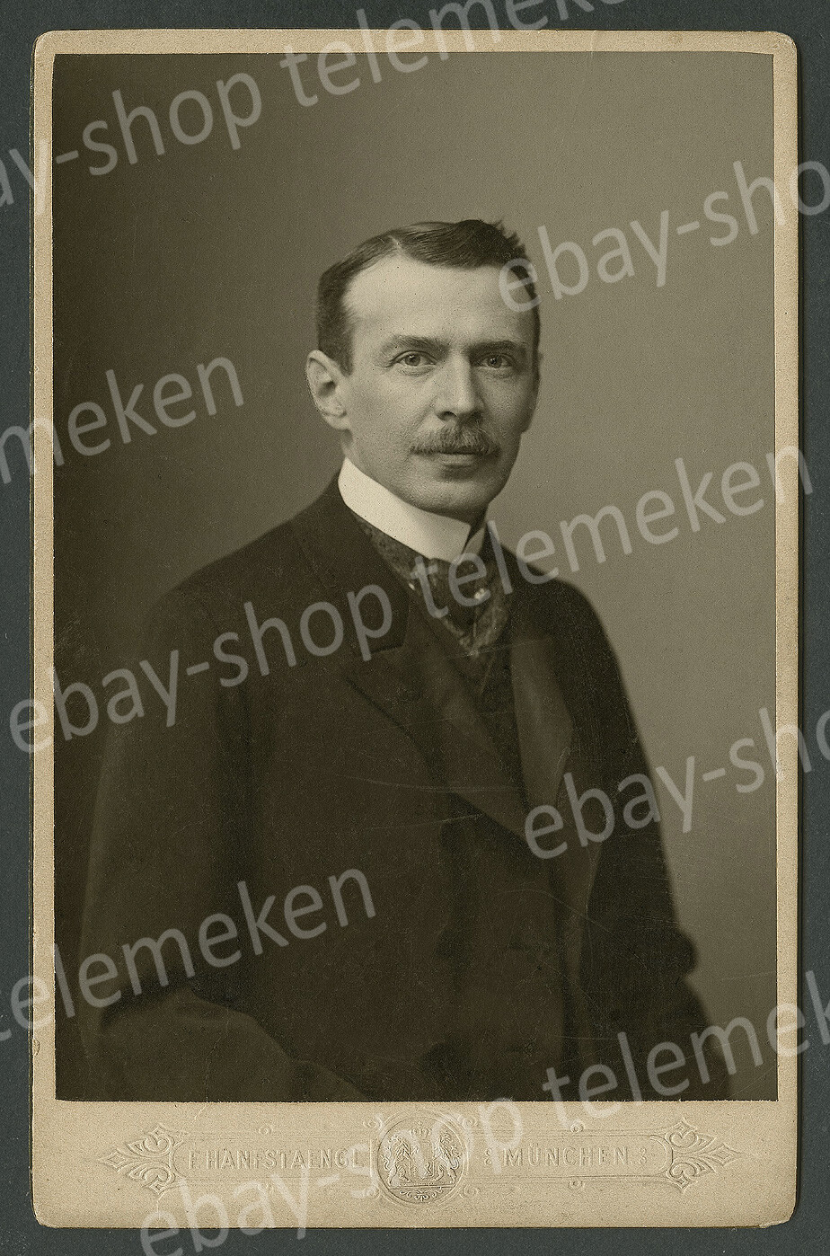 o. Foto Hanfstaengl München Emil Ehrensberger Traunstein Krupp Stahl Montan 1898