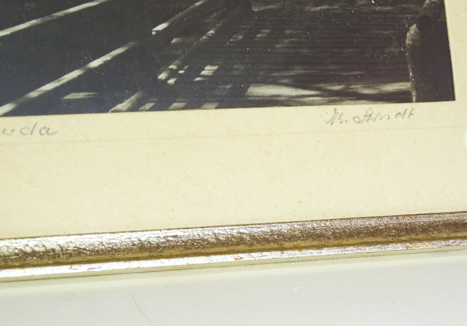Photograph Arndt signed-Bischofswerda-picture frame 1961!