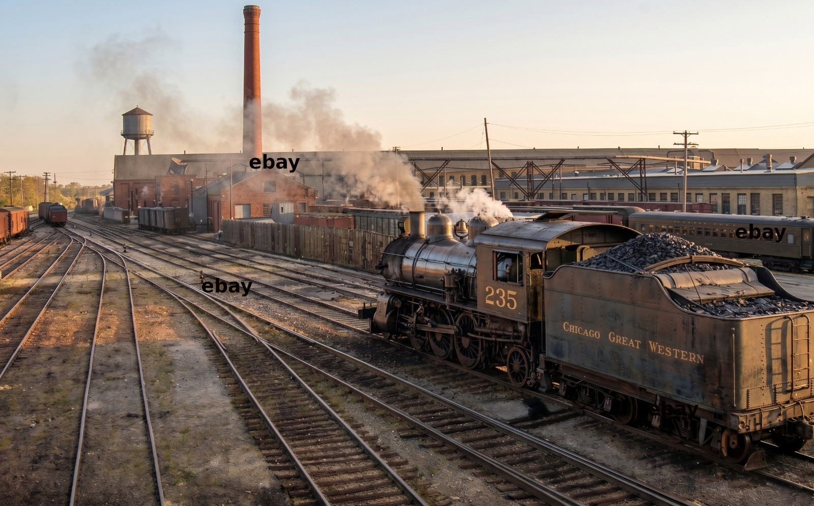 Photo Art Print of the Chicago & Great Western’s Oelwein, Iowa Shops 1912-13