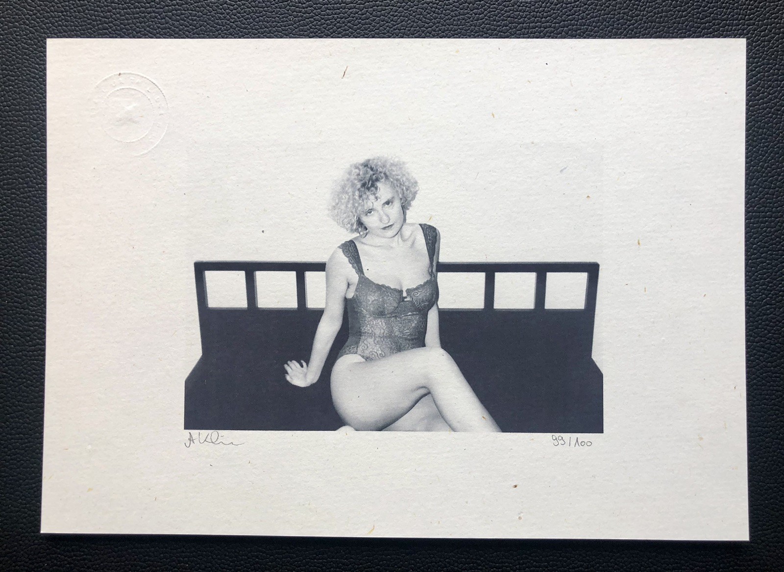 Erotic B/W Photo “Young Girl” Theme 3 Circa 1989 Signed & Limited 99 of 100