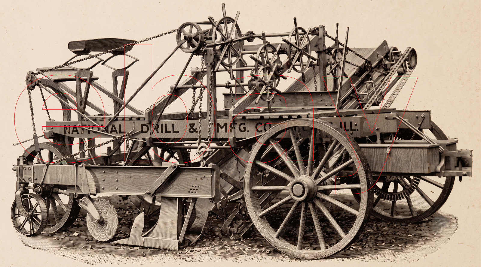 Photo Art Print of National Drill and Mfg. Company M-O-W Equipment circa 1903