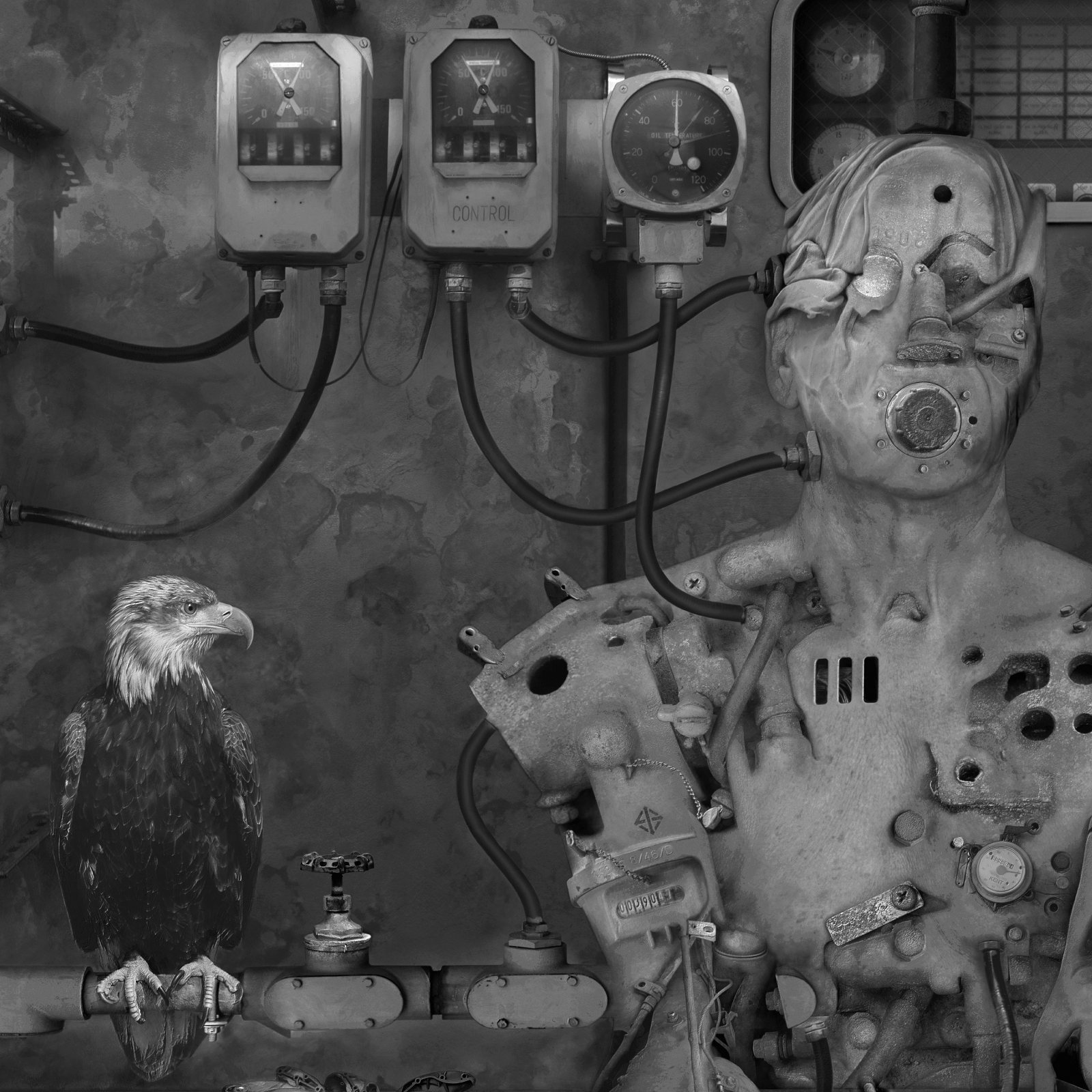 DOMINIC ROUSE – Auto-Parts Man Dark Art Visionary Photograph Signed Ltd Edition