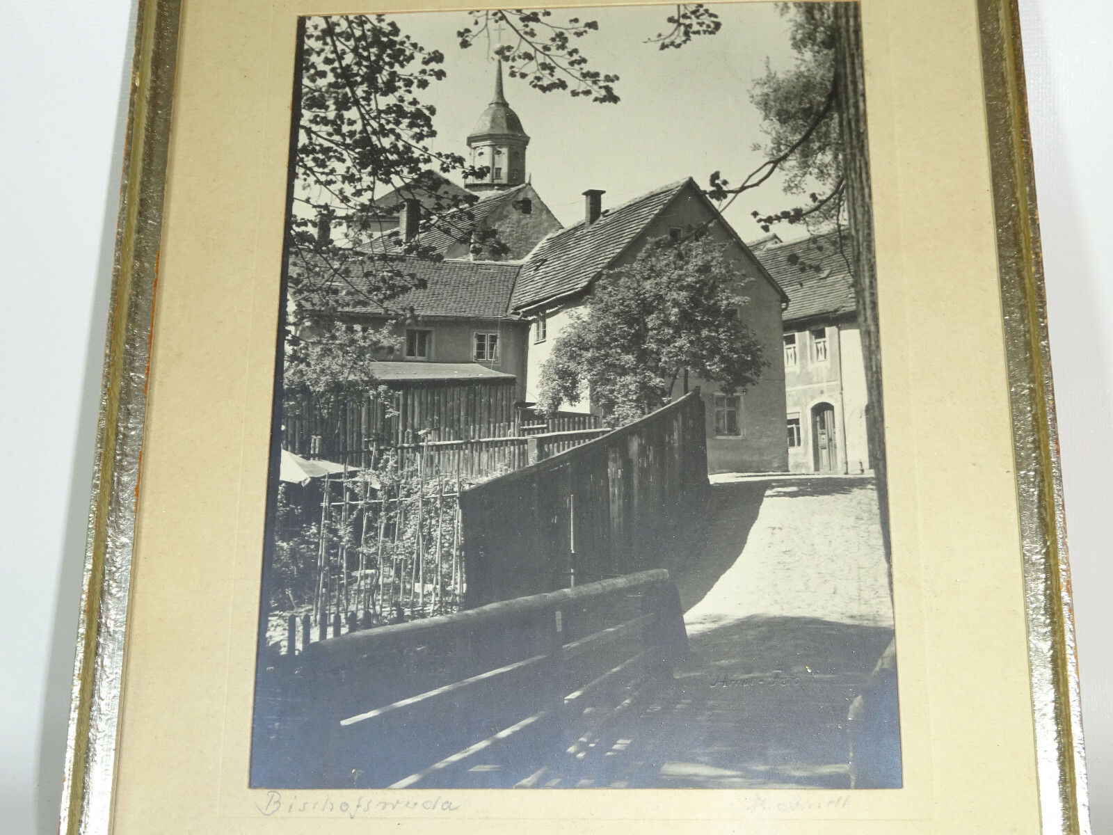 Photograph Arndt signed-Bischofswerda-picture frame 1961!