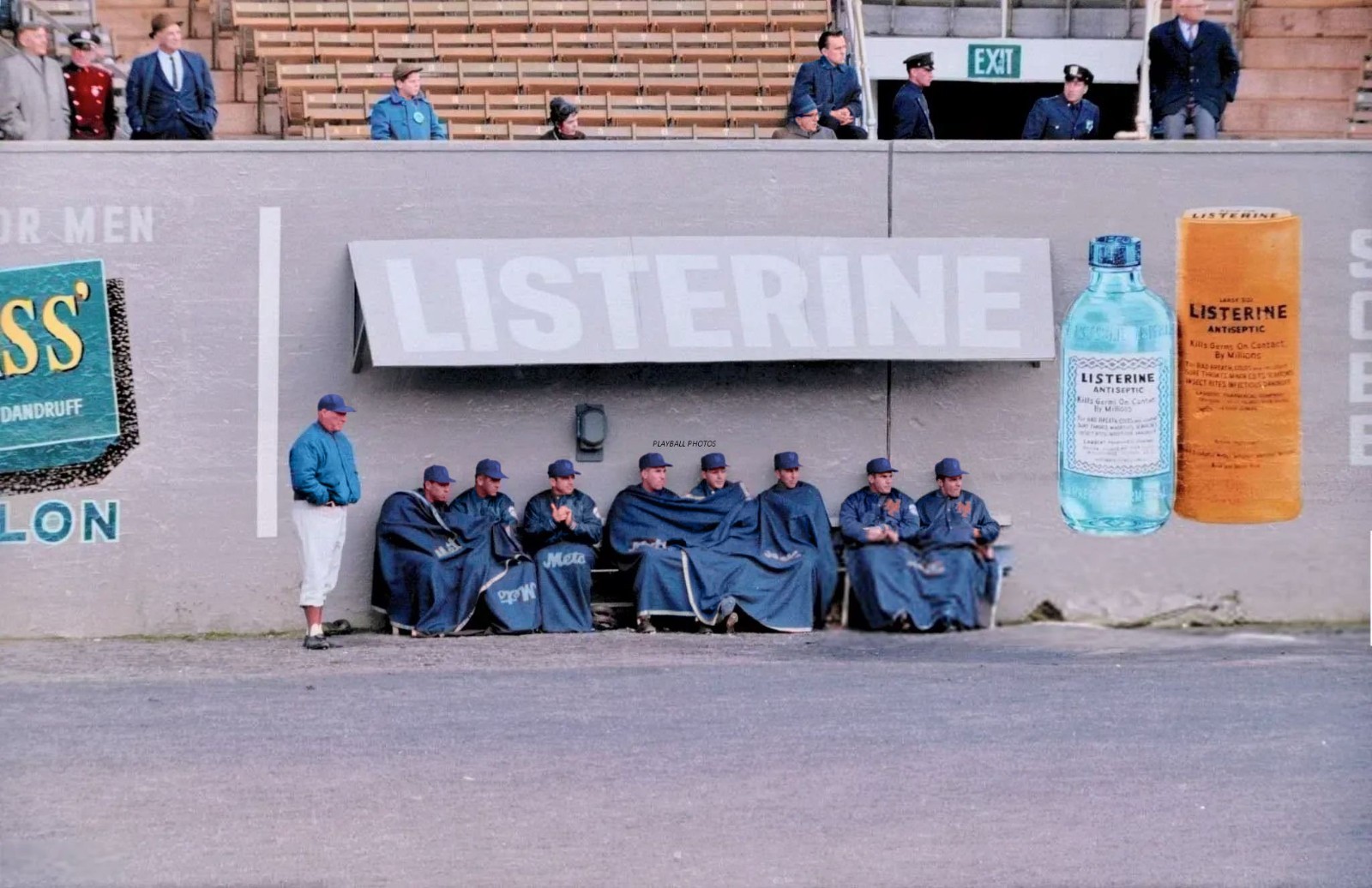 1962-mets-bullpen-polo-grounds 8×10 Colorized Print-FREE SHIPPING