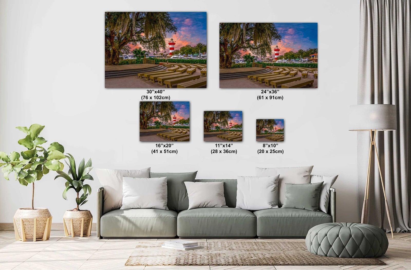 Harbour Town Lighthouse: Hilton Head Island Amphitheater Photography Wall Art