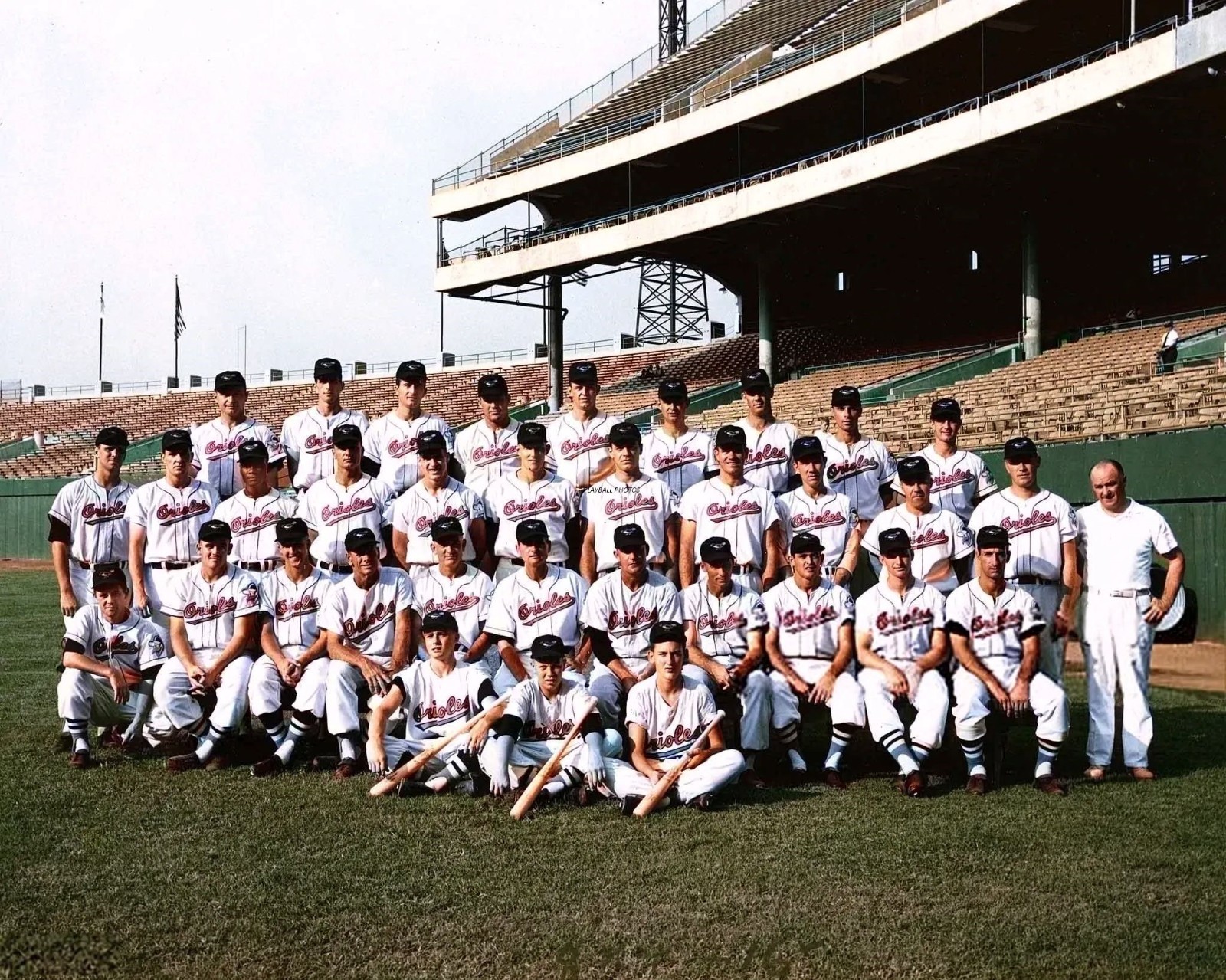 1955-orioles-team-color 8×10 Colorized Print-FREE SHIPPING