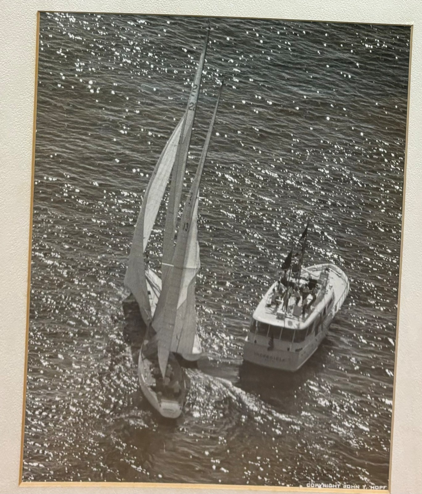 Original JOHN HOPF 1970 America’s Cup SAILING RACE Controversial START Photos