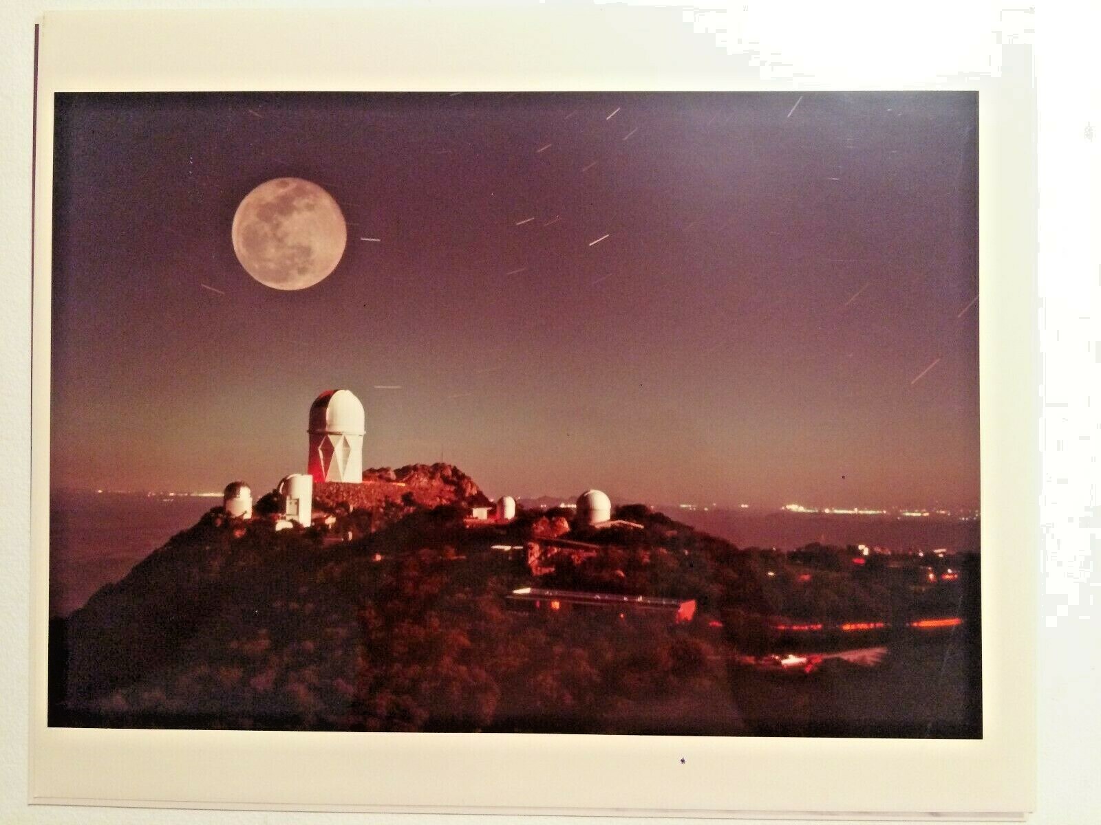 Moon Space Center California Photographer “Don” Photo 16 X 20 colored Rare