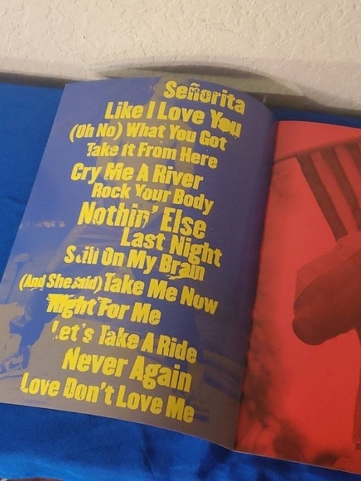 VTG Poster Book Justin Timberlake Justified Tour 2003.