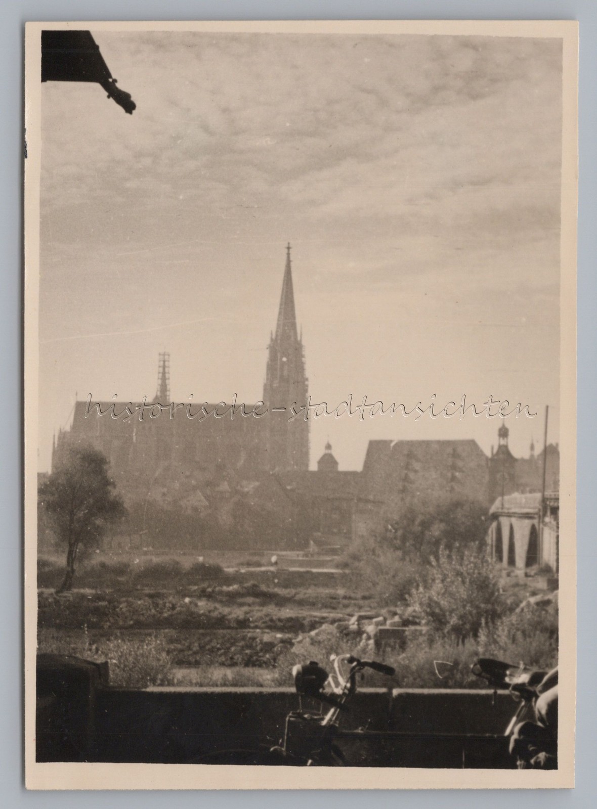 Regensburg 1949 – Cathedral Stone Bridge – Old Photo 1940s