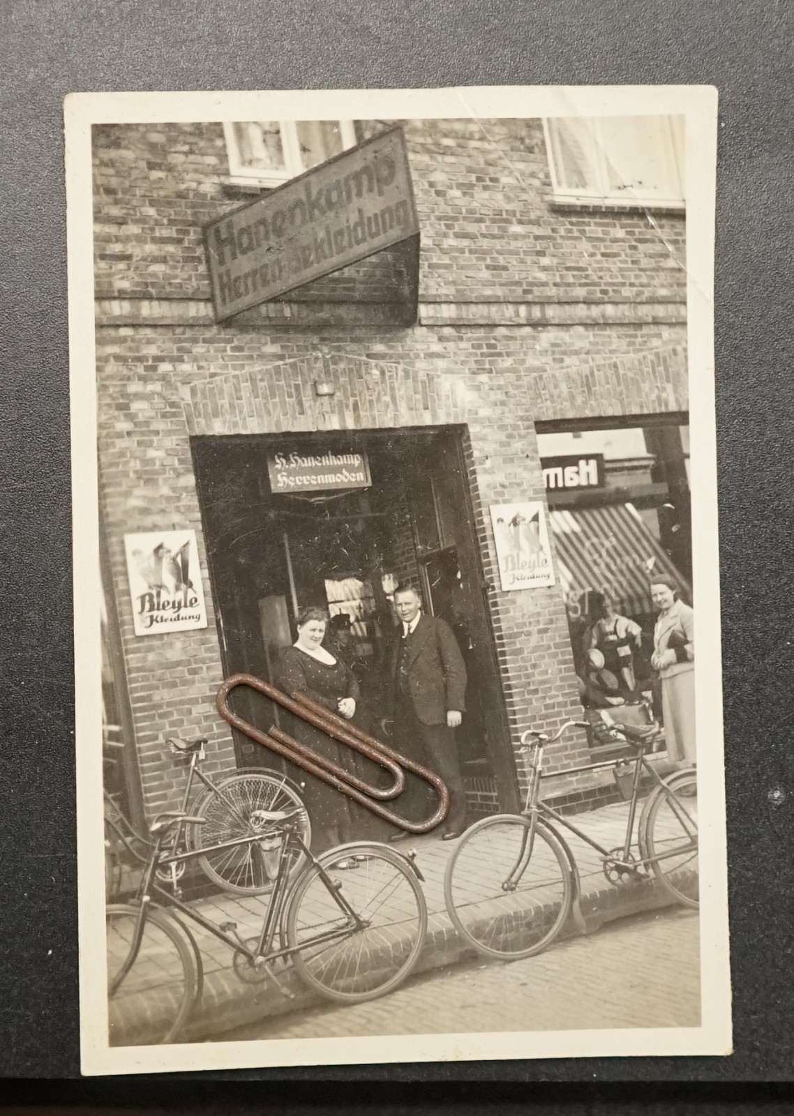Photo View Business Fashion Oldenburg Jever Enamel Sign Bicycle Advertising Owner