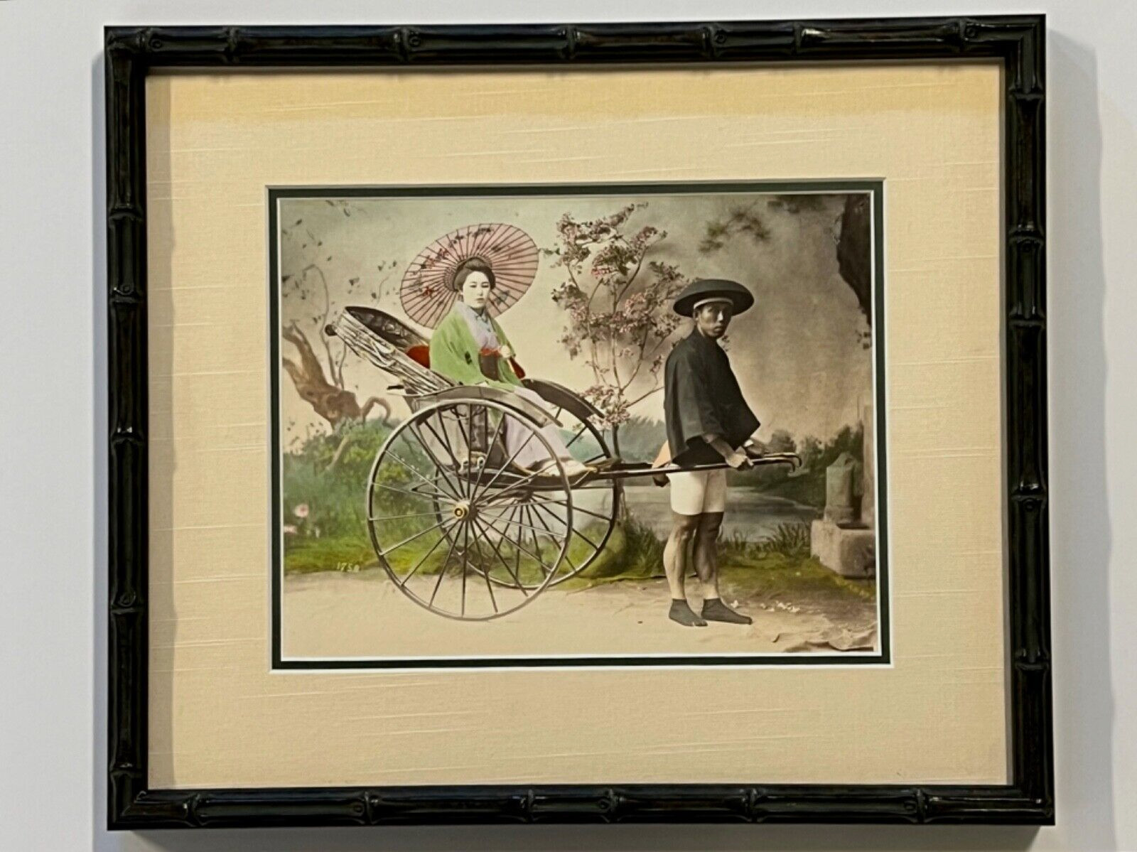 Antique Original Japanese Art Prints; Framed; Quantity of 2