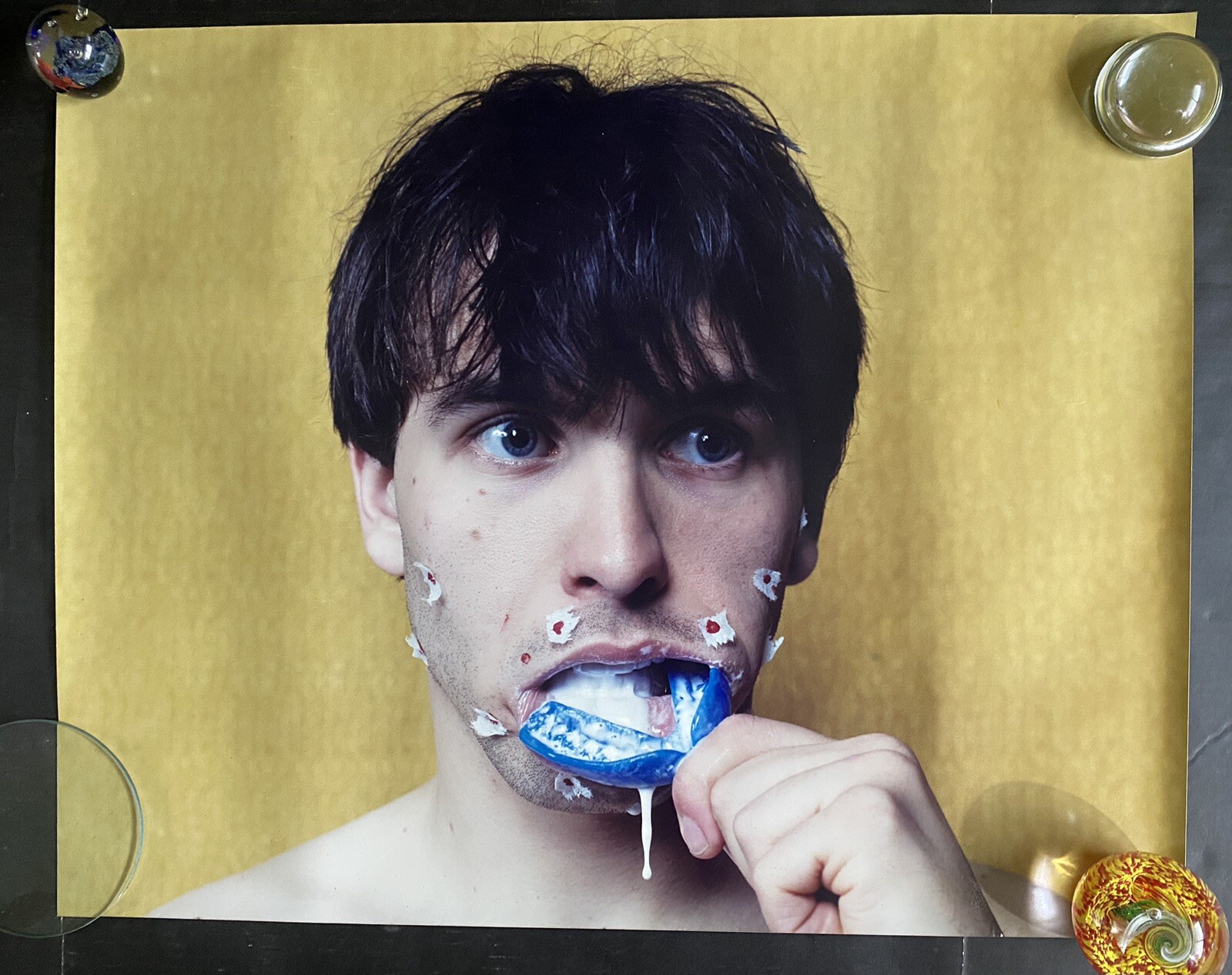Unusual Self-Portrait Young Man Possible Athlete Big Color Photograph c.2000