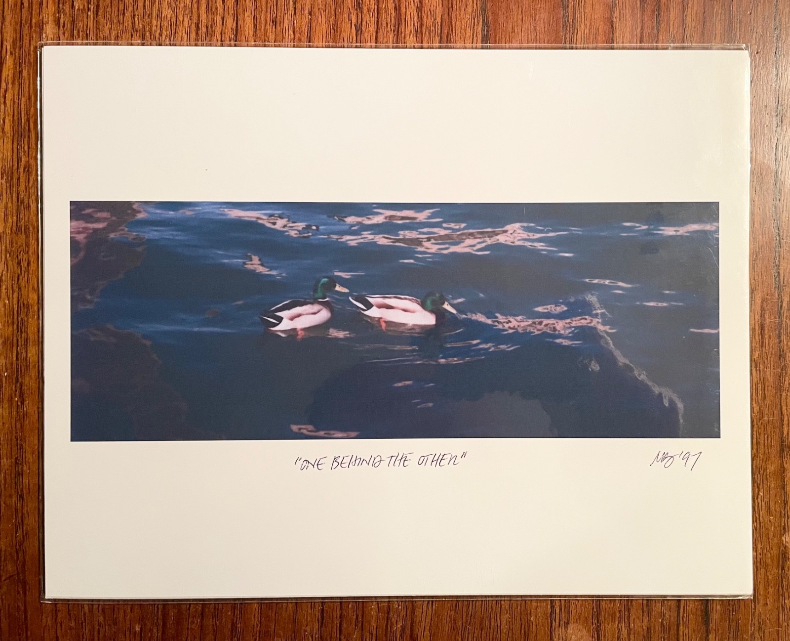 Original photographic print “One Behind The Other” by Michael Blumenstock