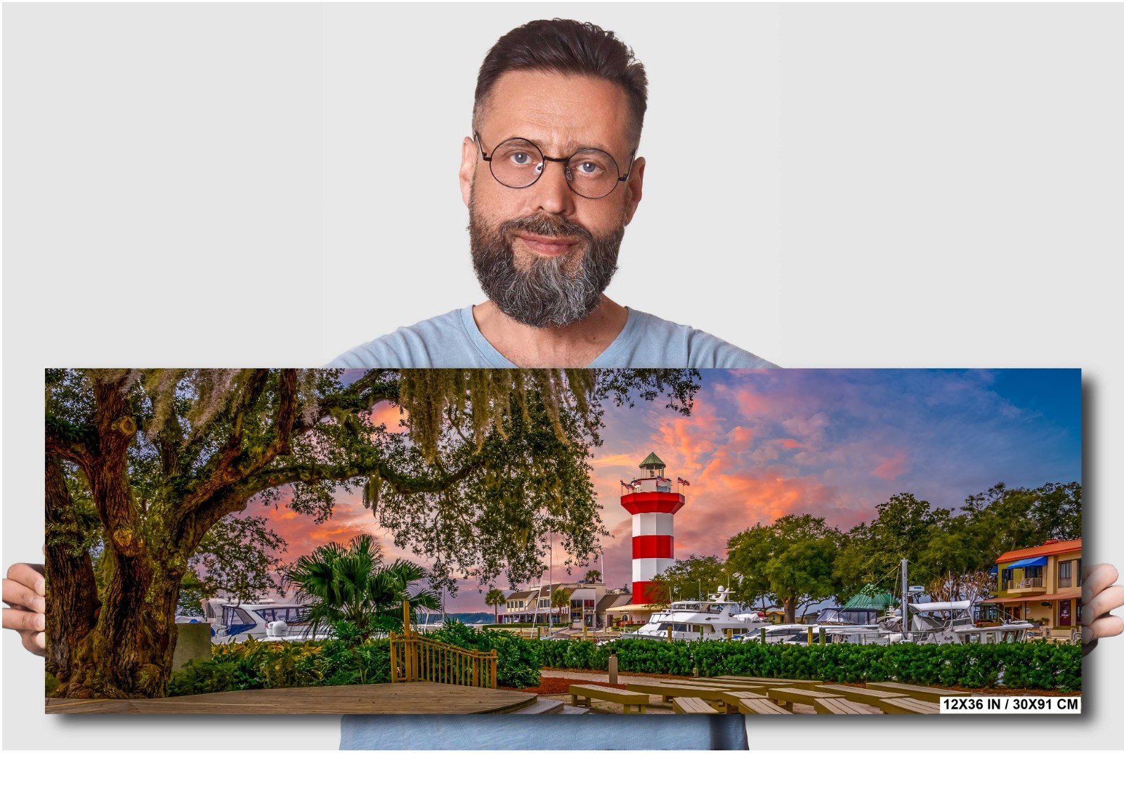 Harbour Town Lighthouse: Hilton Head Island Amphitheater Photography Wall Art