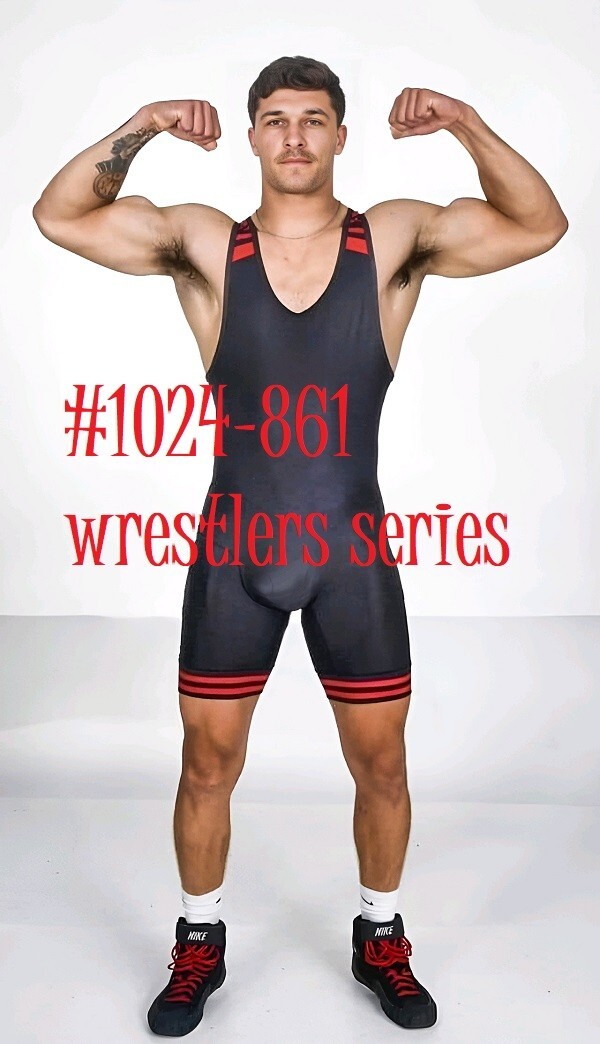 MALE PORTRAIT #1024-861- athletes series -wrestlers – free shipping in the usa