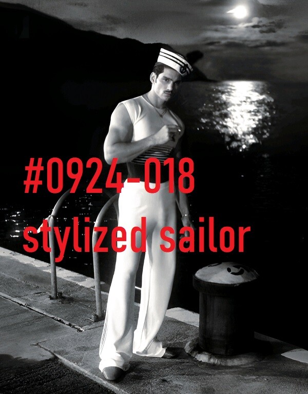 MALE PORTRAIT #0924-018 -sailors series – on the docks -free shipping in usa