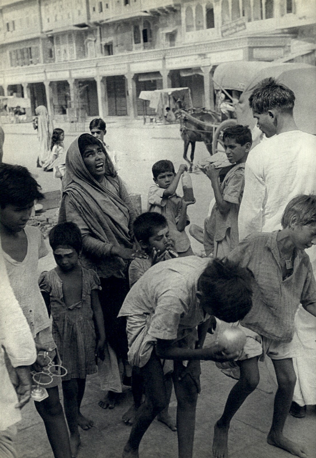 1952 Henri Cartier Bresson ’48 Blind Woman Street Beggar Jaipur India Art Photo