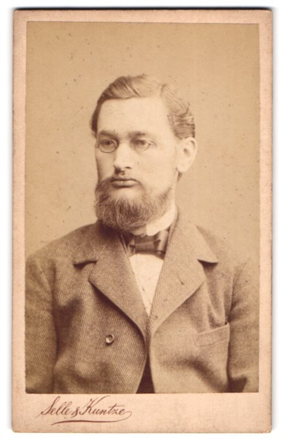 Photograph Selle & Kuntze, Potsdam, Schwertfegerstrasse 14, W. Steinhausen 1882