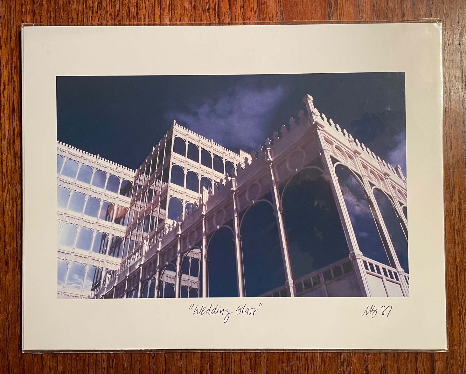 Original photographic print “Wedding Glass” by Michael Blumenstock