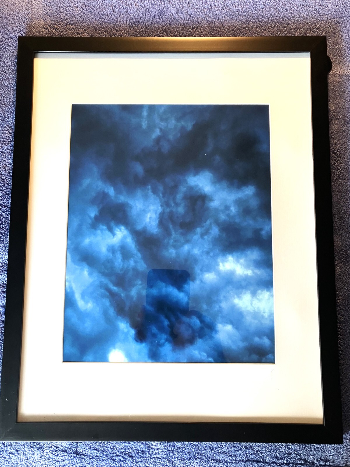 Storm Cloud Photograph from July 23, 2020. Color photo 8×10, matted in 11×17