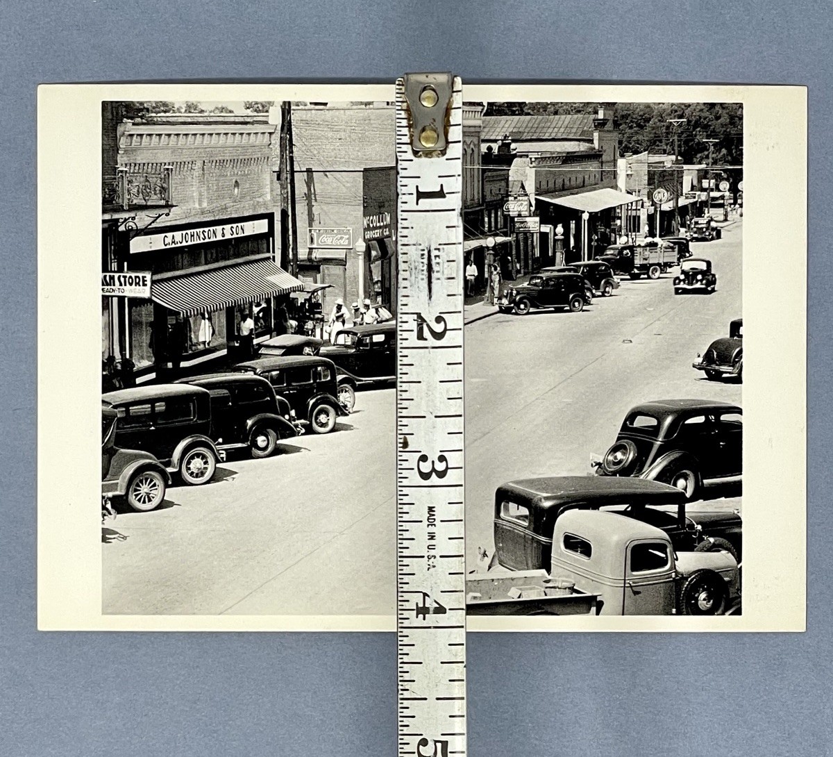 Walker Evans Art Photo Print Card Main Street Greensboro Alabama 1936 4.25”x6”