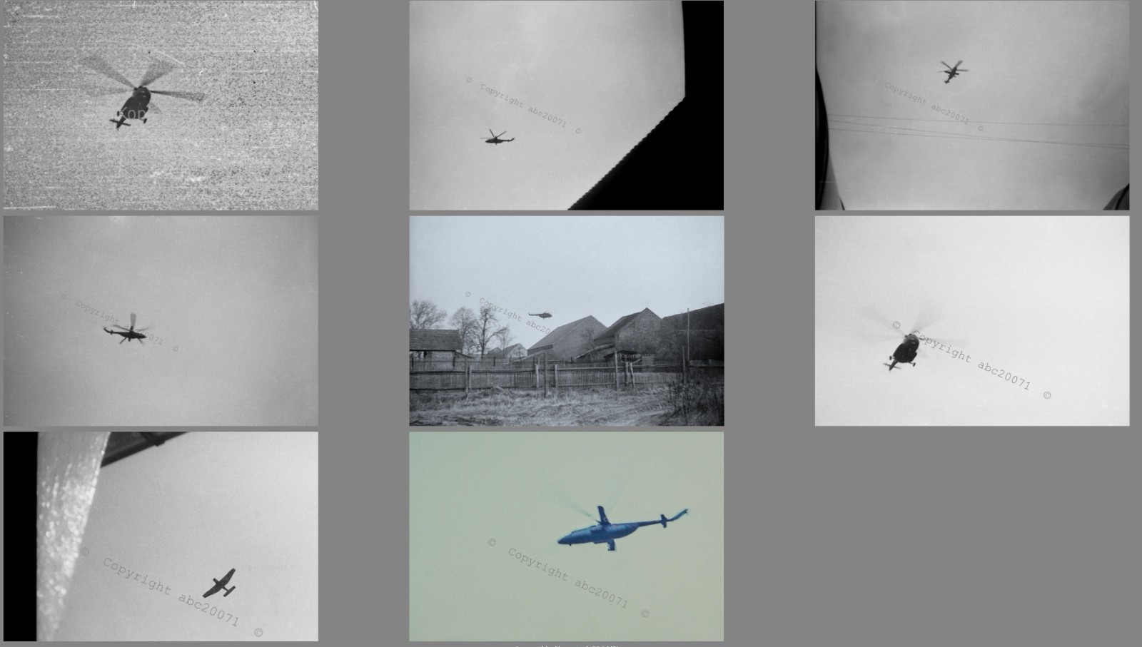 6 + 2 photos print approx. 13×18 cm helicopter Soviet GSSD in GDR #RUS heli