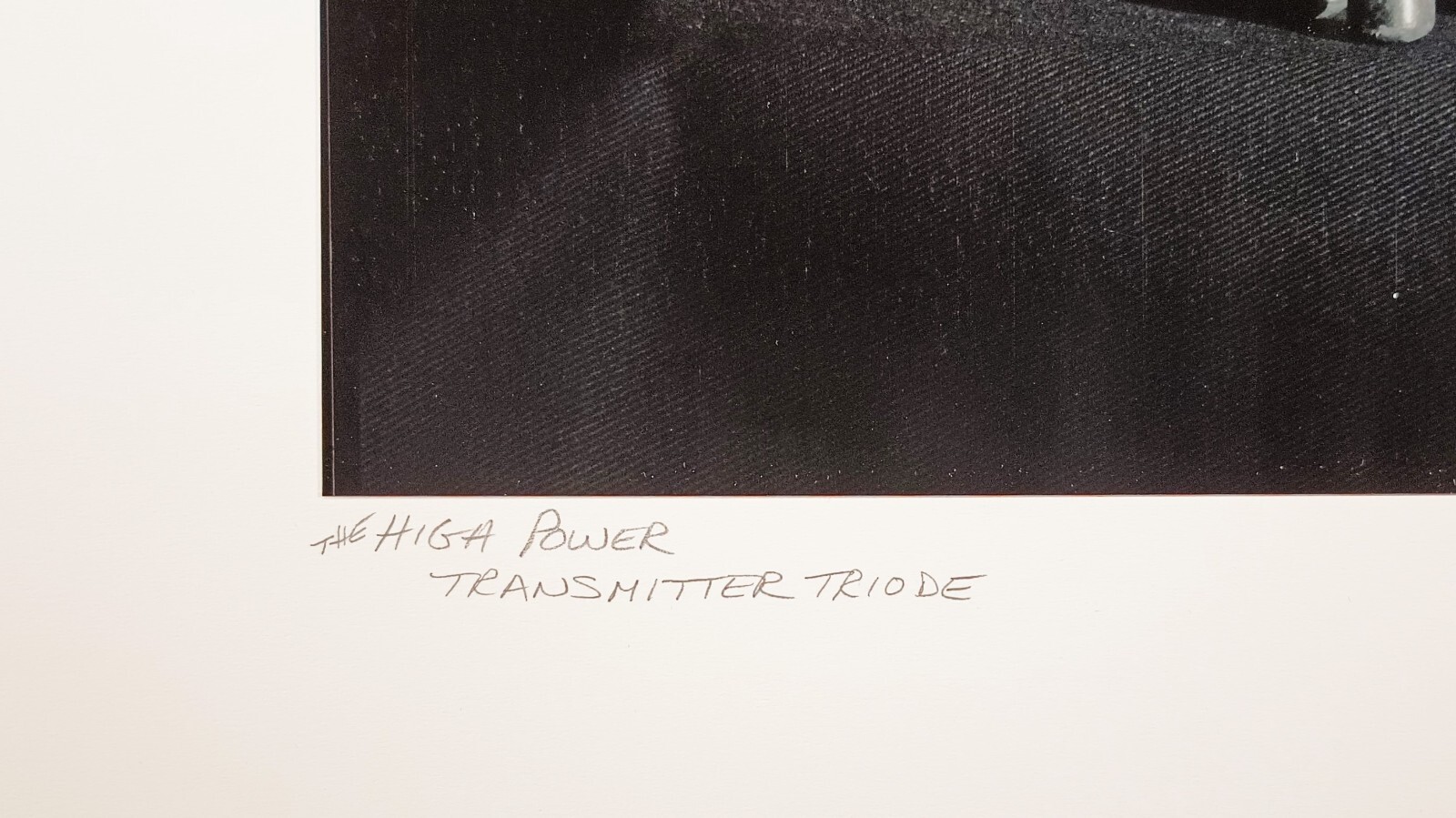 Charles Fendrock “The High Power Transmitter Triode” Large Format B & W Photo