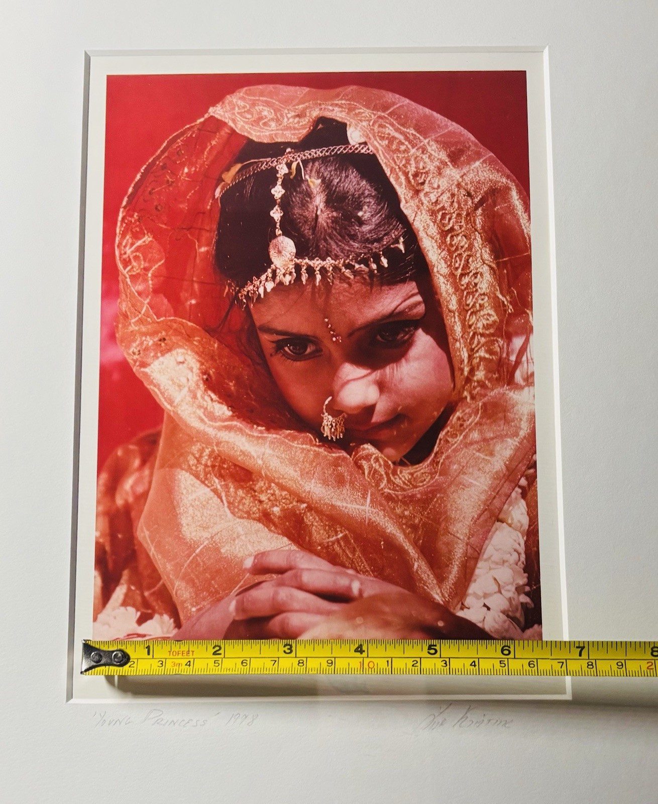 Color Photograph Young Princess by Lisa Kristine Framed Signed