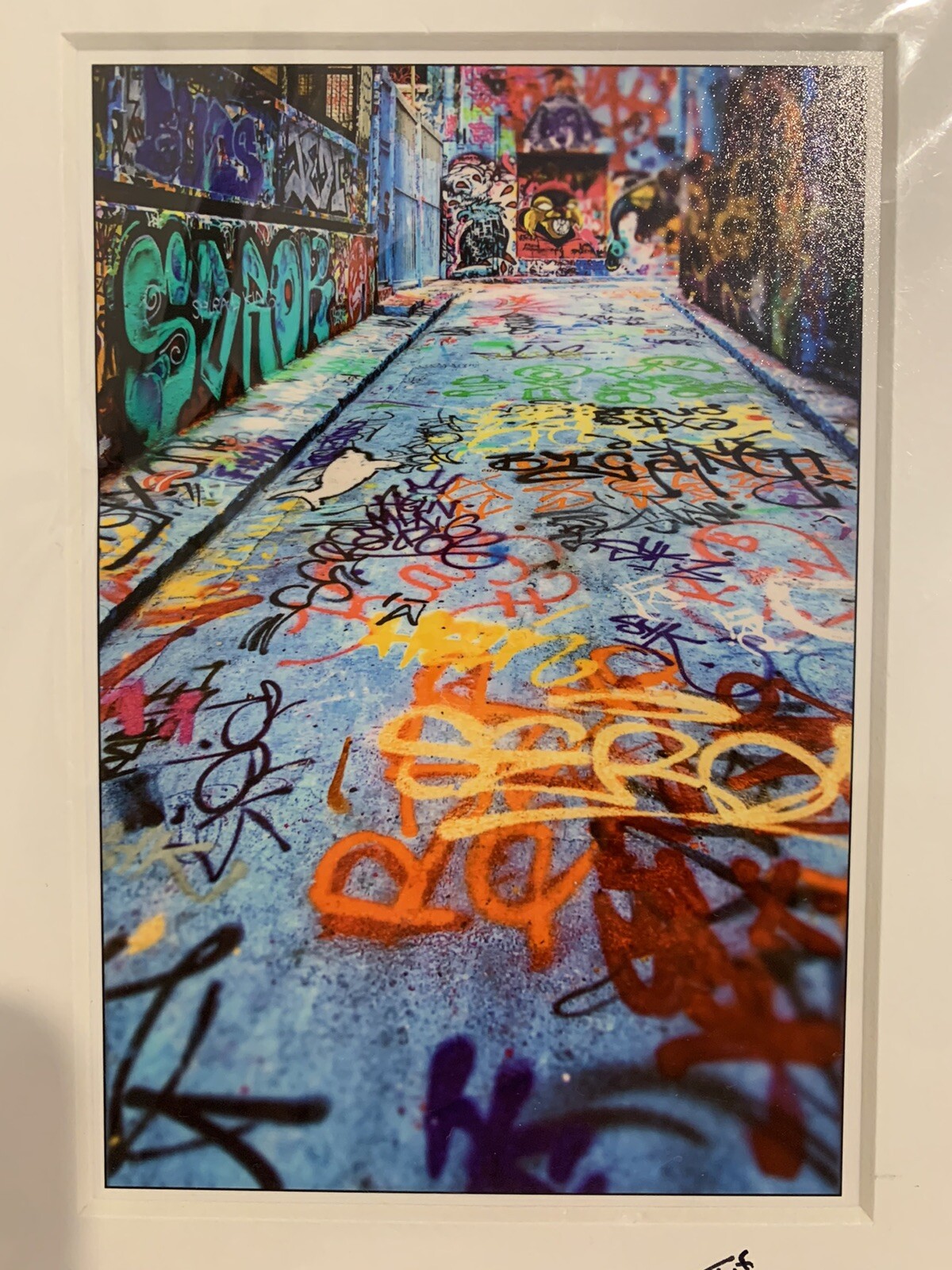 Melbourne Victoria Australia Laneway Graffiti Photography Artwork Ready To Frame