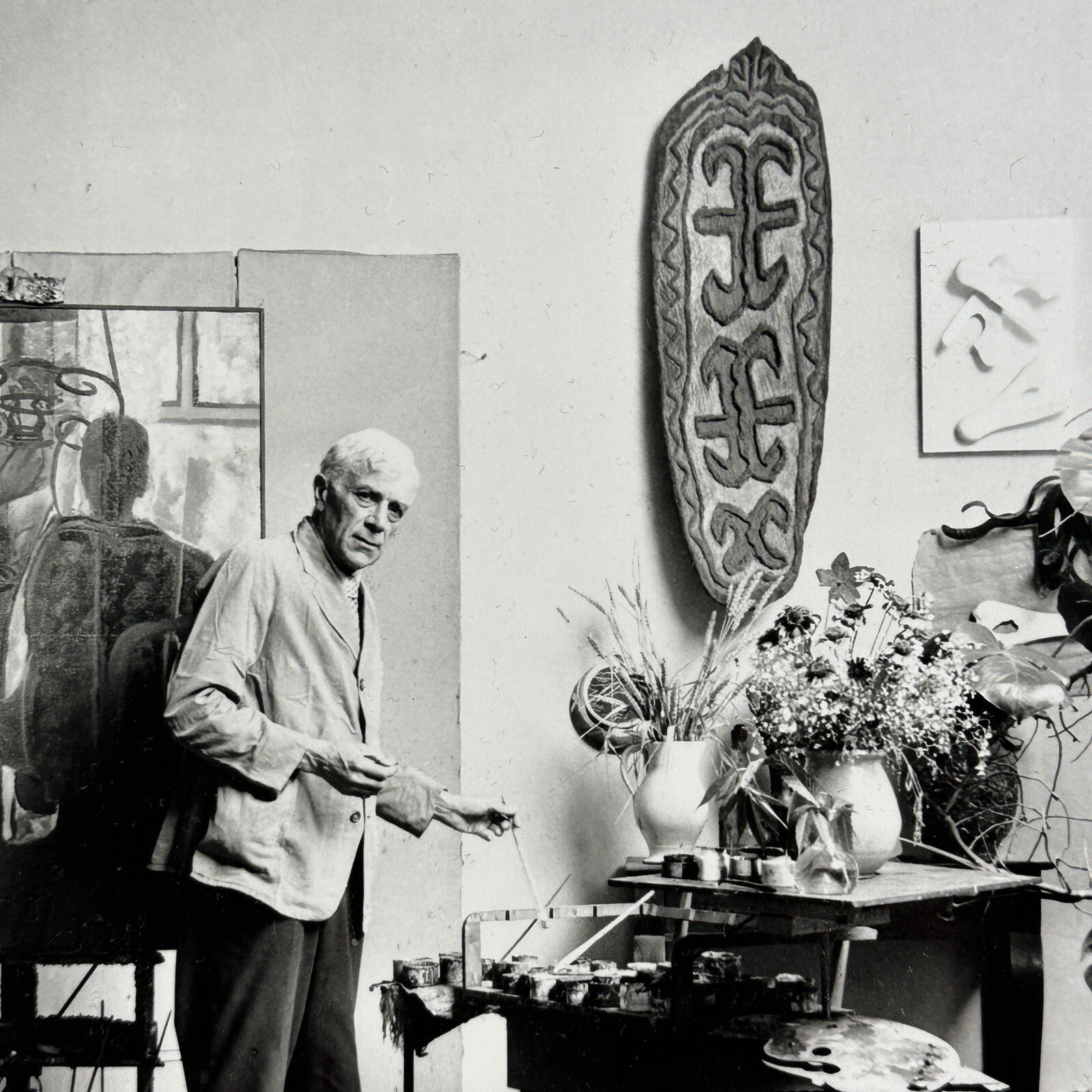 Original 1948 Gelatin Print Of Georges Braque By Willy Mayfield, Signed/Stamped