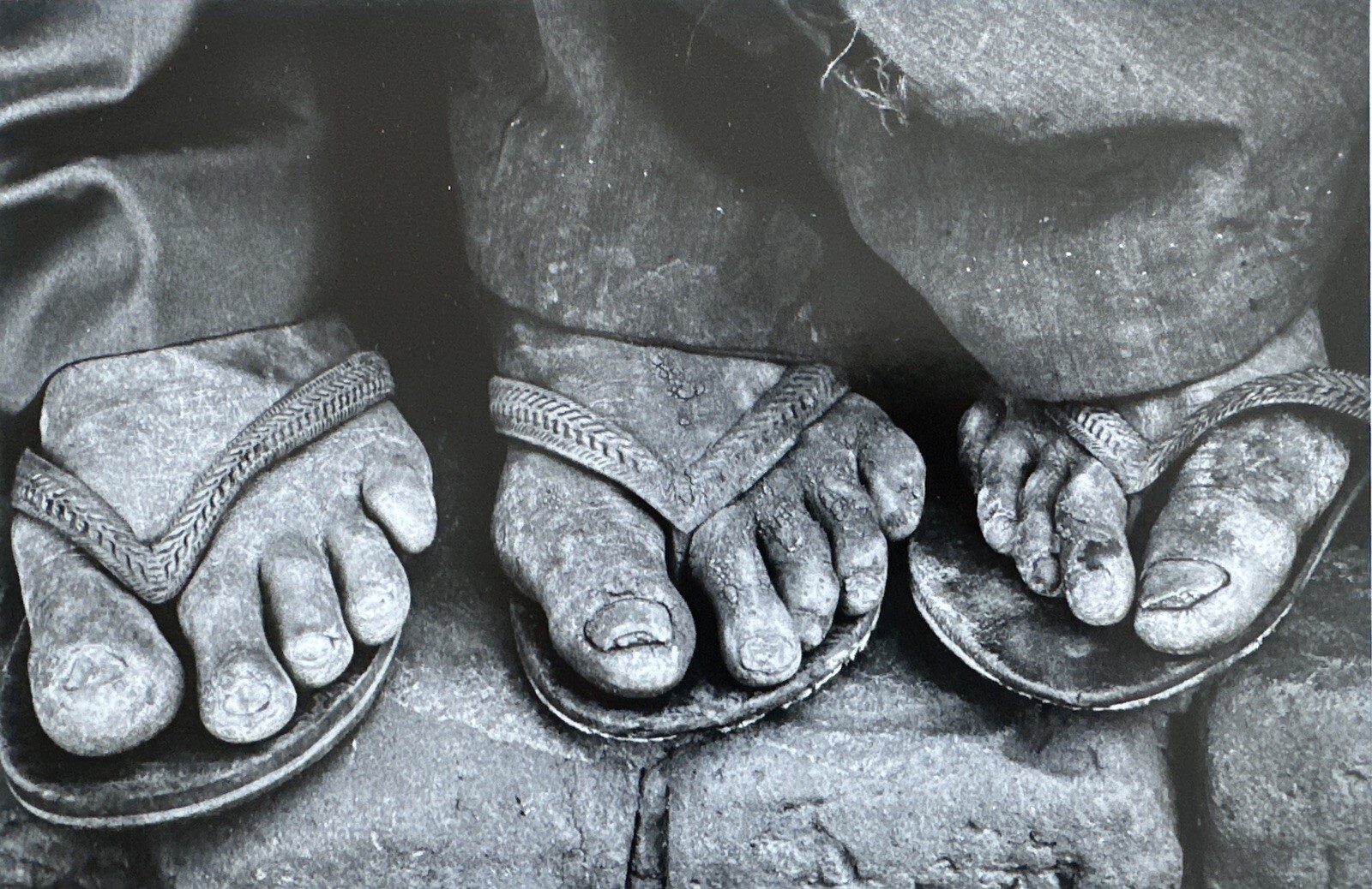 Sebastião Salgado gelatin silver print Feet Brazil 1983